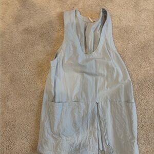 Free People Sky Blue Sleeveless Blouse